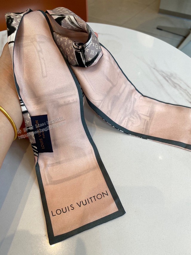 Louis Vuitton絲巾 路易威登雙層真絲發帶 LV冬季新款真絲飄帶  mmj1194